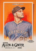 2020 Topps Allen & Ginter Chrome #130 Nolan Arenado Orange Refractor Baseball Card