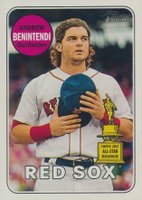 2018 Topps Heritage  #130 Andrew Benintendi Color Swap Baseball Card
