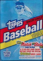 1992 Topps #CP Cello Pack Baseball Card