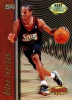 1997 Bowman's Best Techniques #T9 Allen Iverson Refractor Basketball Card