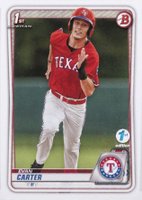 2020 Bowman Draft 1st Edition #BD126 Evan Carter Baseball Card