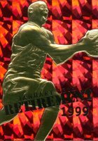 1999 Ultra 23K Gold # MIchael Jordan Retirement Red Prism Foil Basketball Card