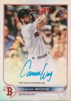 2022 Topps Chrome Rookie Autographs #RACW Connor Wong Refractor Baseball Card
