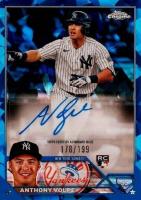 2023 Topps Chrome Update Sapphire Edition Autograph #AV Anthony Volpe Baseball Card
