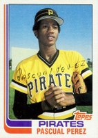 1982 Topps #383 Pascual Perez No position on Front Baseball Card