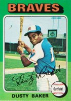 1975 Topps #33 Dusty Baker Baseball Card