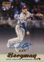 2017 Stadium Club Autographs #ABN Alex Bregman Gold Foil Baseball Card