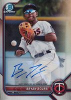 2022 Bowman Draft #BD19 Bryan Acuna SP-Autograph Baseball Card