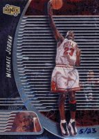 1998 Upper Deck Ionix #J1A Michael Jordan Autographed Basketball Card