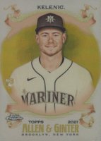 2021 Topps Allen & Ginter Chrome #252 Jarred Kelenic Gold Refractor Baseball Card