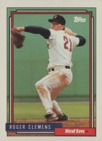 1992 Topps #150 Roger Clemens Baseball Card