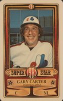 1983 Perma-Graphics Super Star Credit Cards # Gary Carter Baseball Card