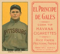 1909 White Borders El Principe De Gales #188 George Gibson Baseball Card