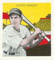 1933 Tattoo Orbit # Woody English Baseball Card