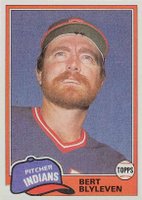 1981 Topps #738 Bert Blyleven Traded Baseball Card