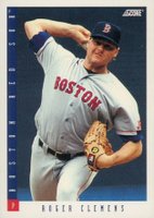 1993 Score #7 Roger Clemens Baseball Card