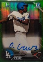 2016 Bowman Chrome Prospects Autographs #OC Oneal Cruz Green Refractor Baseball Card