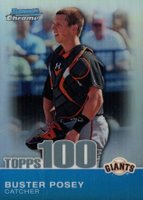 2010 Bowman Chrome Topps 100 Prospects #TPC20 Buster Posey Refractor Baseball Card