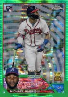 2023 Topps Chrome #79 Michael Harris II Green Sonar Refractor Baseball Card