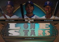 2013 Topps Triple Threads Relics Combos #BAP Adrian Beltre/Elvis Andrus/Jurickson Profar Baseball Card