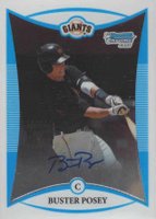 2008 Bowman Chrome Draft #128 Buster Posey Autograph Baseball Card