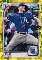 2020 Bowman Draft Chrome Sapphire Edition #BD157 Will Klein Yellow Baseball Card