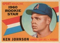 1960 Topps #135 Ken Johnson Rookie Star Baseball Card