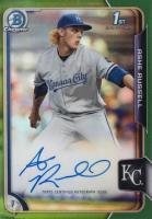2015 Bowman Chrome Draft Pick Autograph #BCAAR Ashe Russell Green Refractor Baseball Card