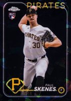 2024 Topps Chrome Sapphire Update Series #100 Paul Skenes Black Baseball Card