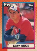 1990 Topps Tiffany #757 Larry Walker Baseball Card