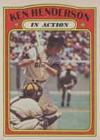 1972 O-Pee-Chee #444 Ken Henderson In Action Baseball Card