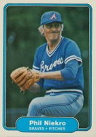 1982 Fleer #444 Phil Niekro Baseball Card