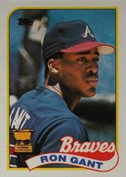 1989 Topps #296 Ron Gant Baseball Card