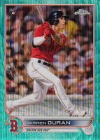 2022 Topps Chrome #113 Jarren Duran Aqua Wave Refractor Baseball Card