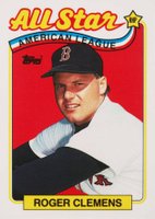 1989 Topps Tiffany #405 Roger Clemens All-Star Baseball Card