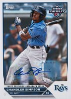 2023 Topps Pro Debut #PD184 Chandler Simpson Autograph Baseball Card
