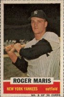 1961 Bazooka #5 Roger Maris Baseball Card