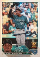 2023 Topps Chrome Update 2023 All-Star Game #1 Julio Rodriguez Baseball Card