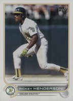 2022 Topps #343 Rickey Henderson Series 2-Ssp Baseball Card