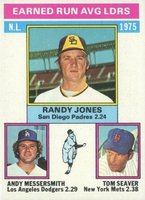 1976 Topps #201 N.L. E.R.A. Leaders Baseball Card