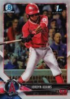 2018 Bowman Draft #BDC88 Jordyn Adams Chrome-Refractor Baseball Card