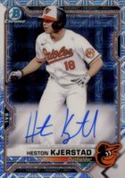2021 Bowman Chrome Mega Box Autographs #HK Heston Kjerstad Baseball Card