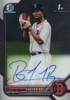 2022 Bowman Chrome Prospect Autographs #CPABB Brayan Bello Baseball Card