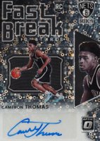 2021 Panini Donruss Optic Fast Break Signatures #FBCTH Cameron Thomas Basketball Card