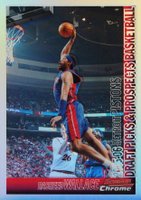 2005 Bowman Draft Picks & Prospect #65 Rasheed Wallace Chrome-Refractor Basketball Card