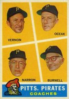 1960 Topps #467 Pirates Coaches Baseball Card