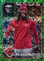 2024 Topps Chrome Update #USC150 Elly de La Cruz SP-Green Speckle Baseball Card