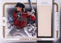 2023 Topps Definitive Collection Definitive Jumbo Relic Collection #DJRCOR Corbin Carroll Baseball Card