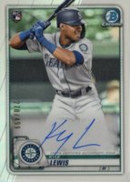 2020 Bowman Chrome Rookie Autographs #CRAKL Kyle Lewis Refractor Baseball Card