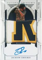 2024 Panini National Treasures Prospect Material Signatures #JC Jackson Chourio Baseball Card